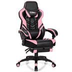 Adjustable Gaming Chair with Footrest