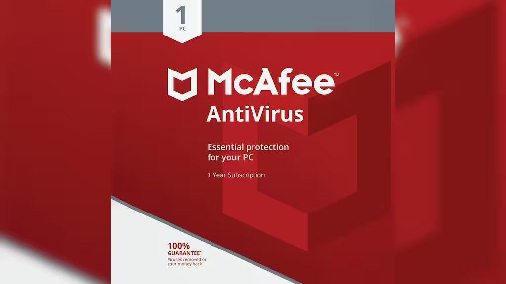 McAfee AntiVirus PC 1 Device 1 Year McAfee Key GLOBAL