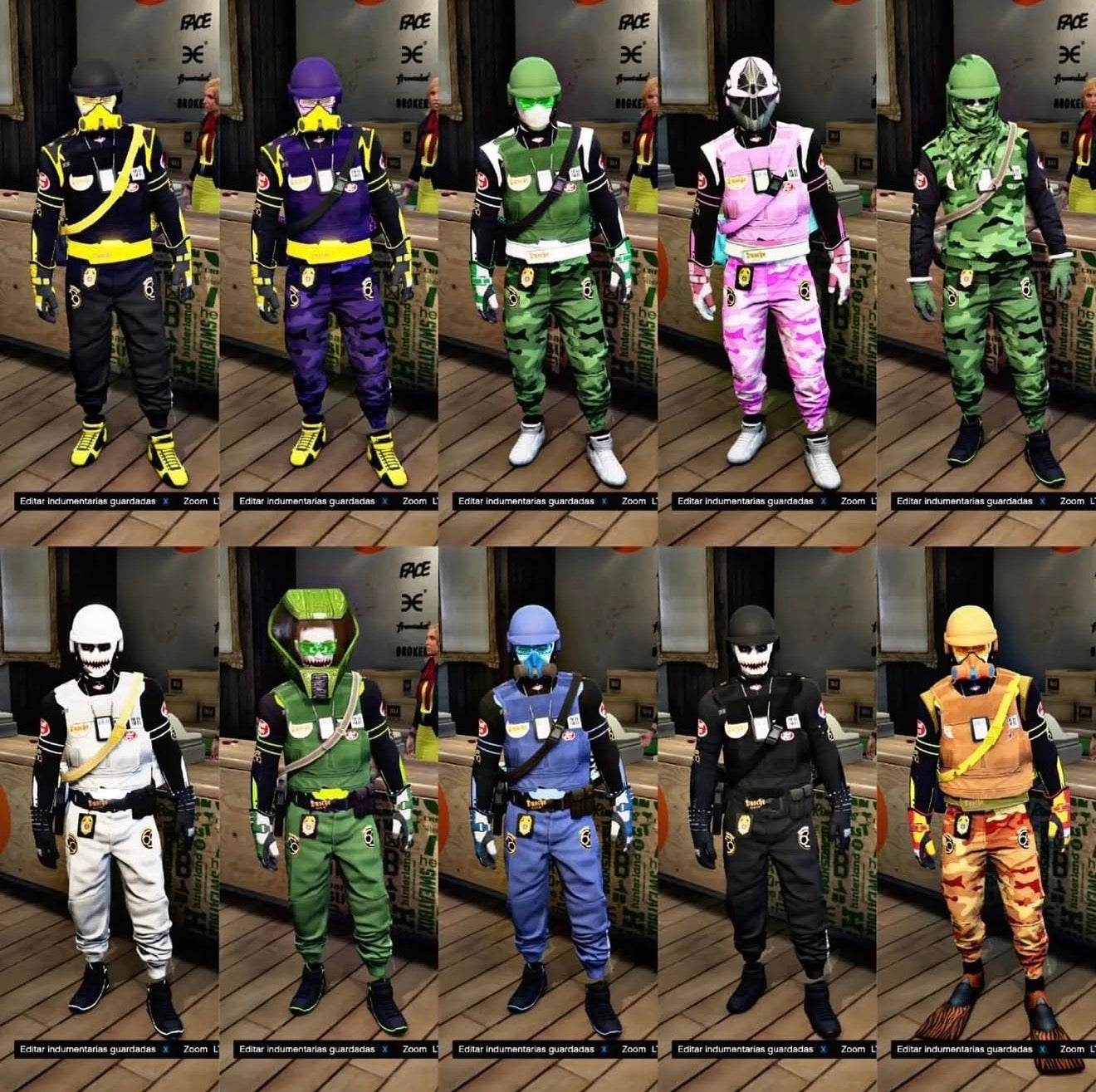 GTA V MODDED OUTFITS