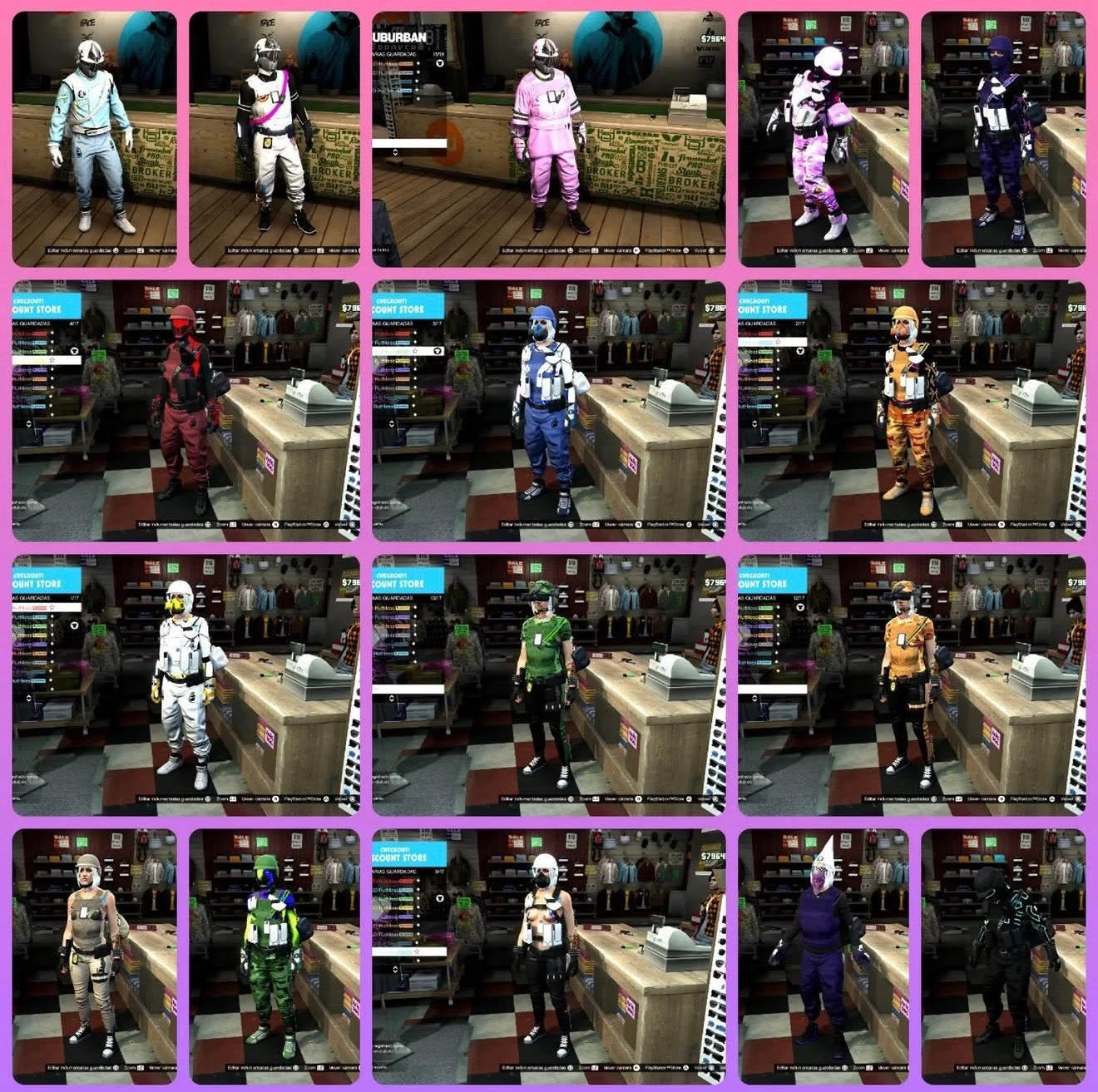 GTA V MODDED OUTFITS