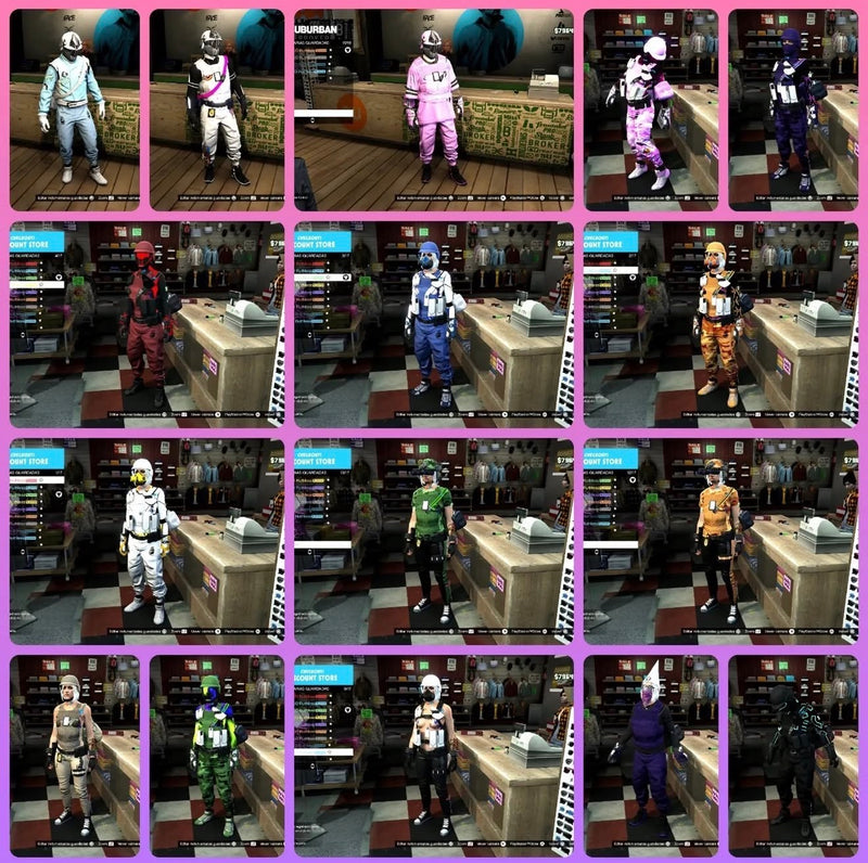 GTA V MODDED OUTFITS