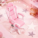 Gaming Chair for Adults, Ergonomic Computer Chair with Linkage Armrests,Height Adjustable Gamer Chair with Footrest and Headrest