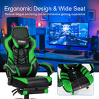 Adjustable Gaming Chair with Footrest - NEXVADO