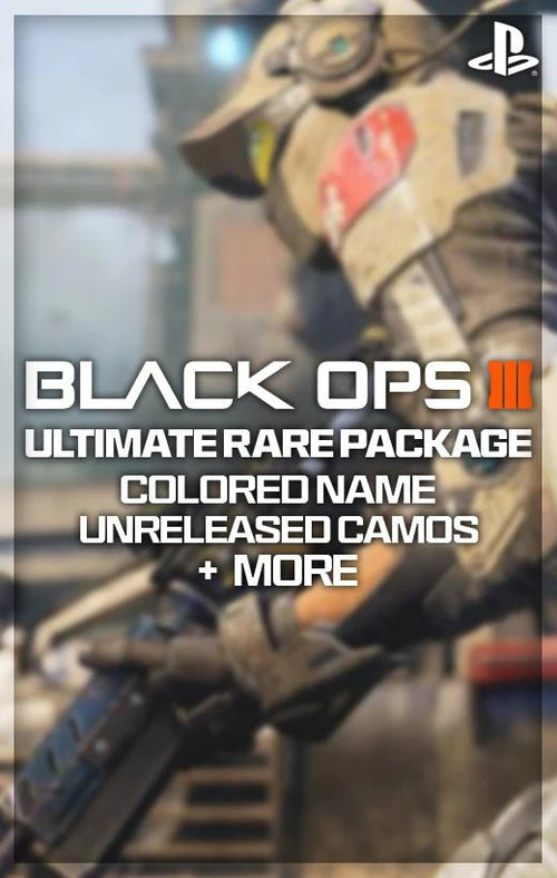BO3 Prestige 15, Dark Matter, Colored Name / Unreleased Camos Ultimate Rare Package - NEXVADO