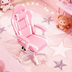 Gaming Chair for Adults, Ergonomic Computer Chair with Linkage Armrests,Height Adjustable Gamer Chair with Footrest and Headrest - NEXVADO
