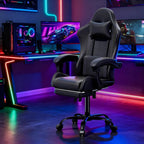 Gaming Chair for Adults, Ergonomic Computer Chair with Linkage Armrests,Height Adjustable Gamer Chair with Footrest and Headrest - NEXVADO