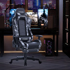 Gaming Chair With Bluetooth Speakers And Footrest Blue - NEXVADO