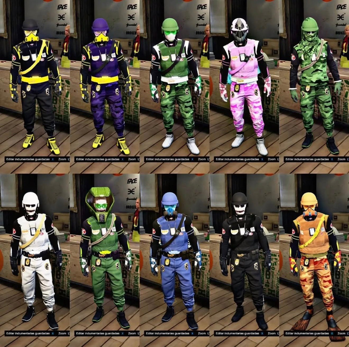 GTA V MODDED OUTFITS - NEXVADO