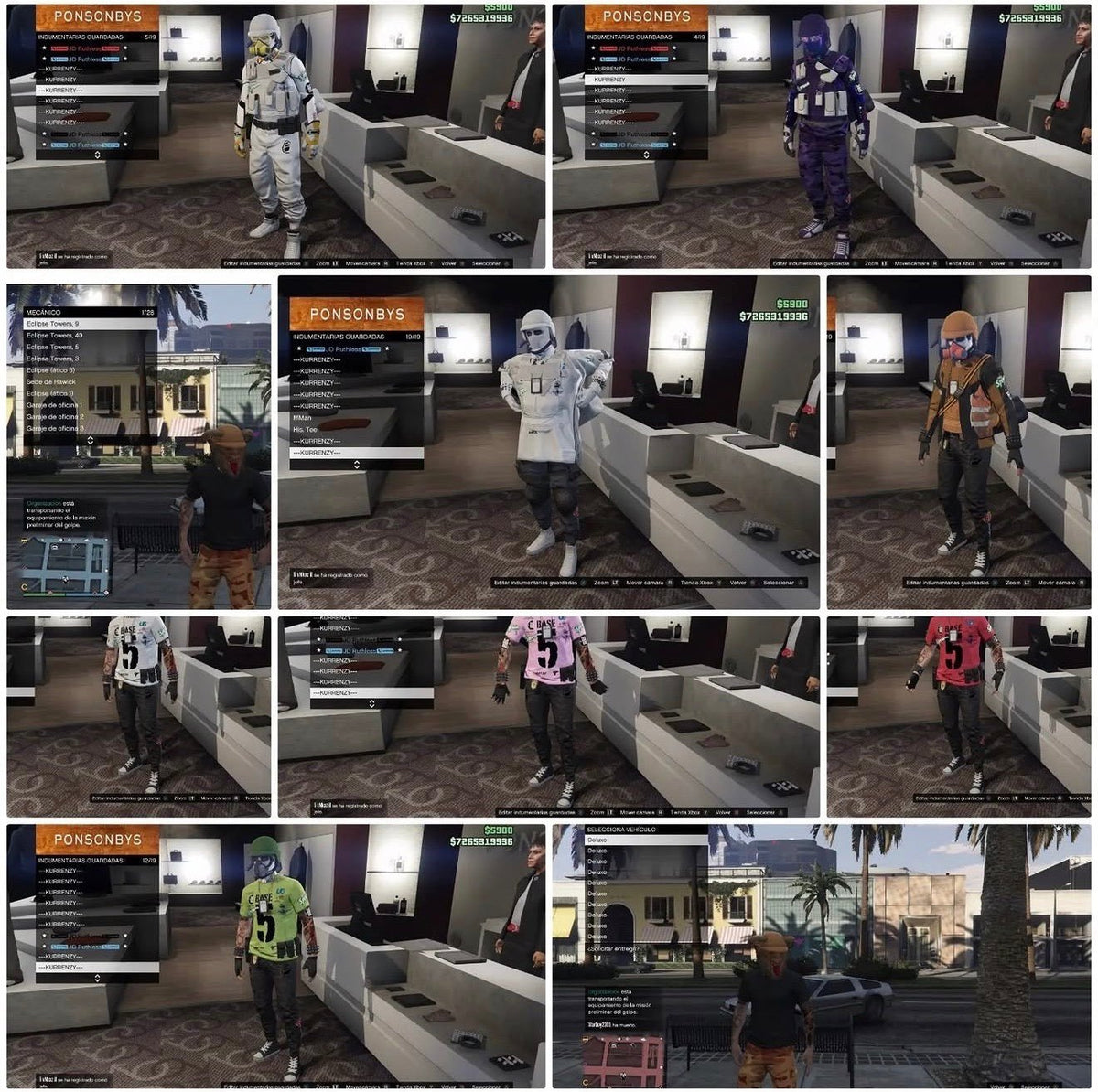GTA V MODDED OUTFITS - NEXVADO