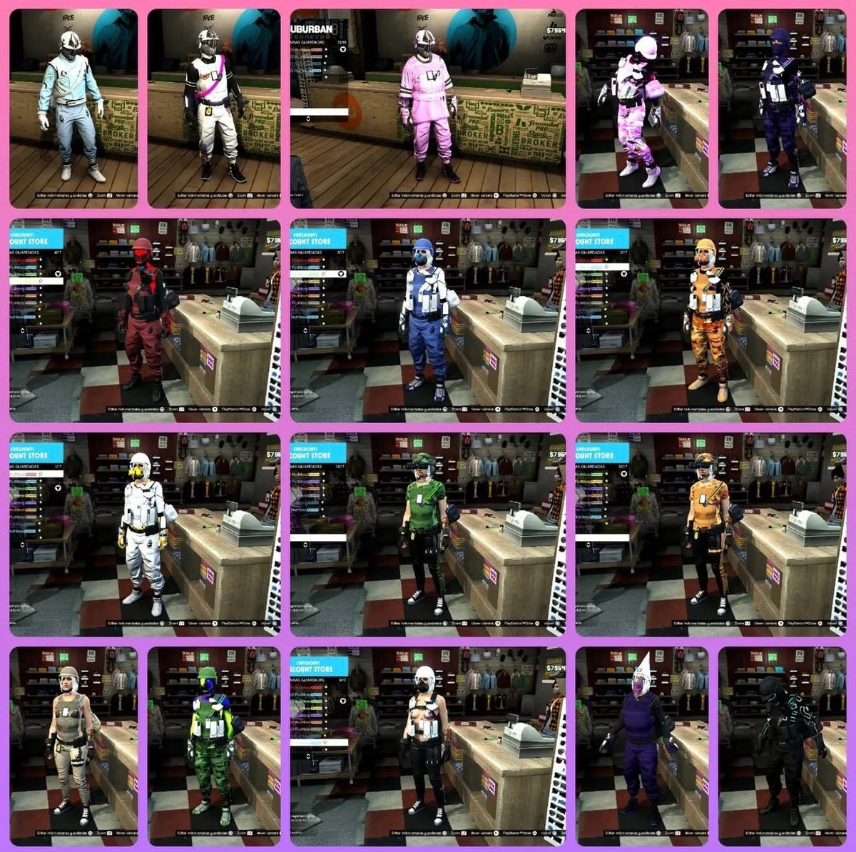 GTA V MODDED OUTFITS - NEXVADO