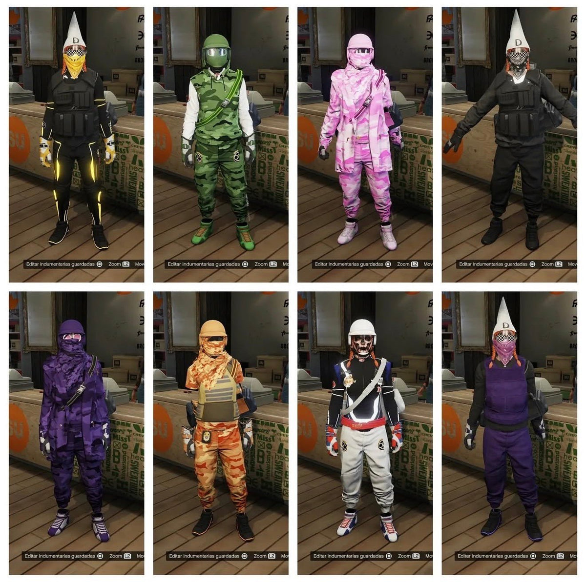 GTA V MODDED OUTFITS - NEXVADO