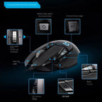 Logitech G502Hero Dominator Cable Gaming Mouse G502SE Esports PUBG RGB Backlight - NEXVADO