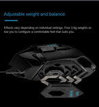 Logitech G502Hero Dominator Cable Gaming Mouse G502SE Esports PUBG RGB Backlight - NEXVADO