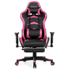 Massage Gaming Chair with Footrest - NEXVADO