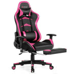 Massage Gaming Chair with Footrest - NEXVADO