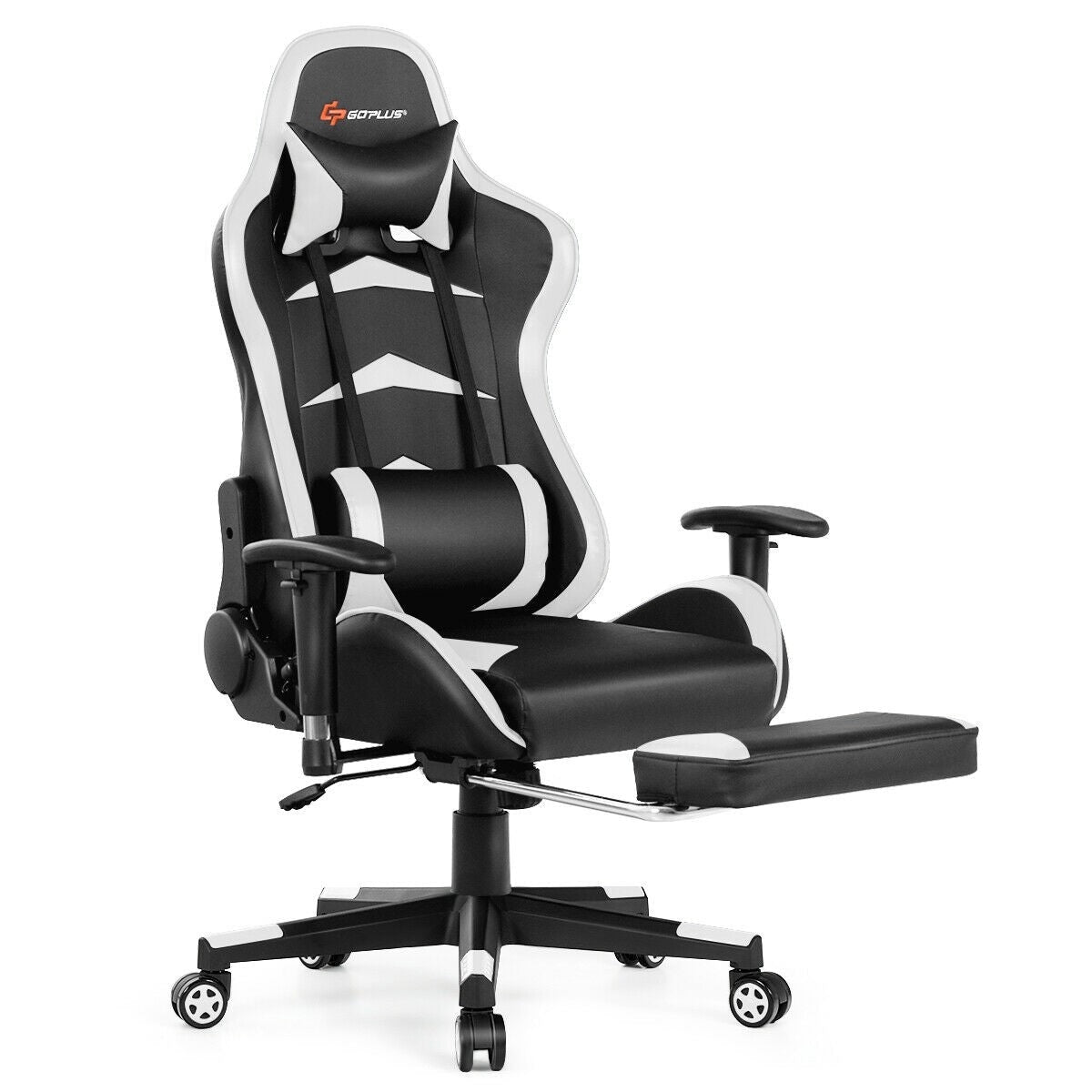 Massage Gaming Chair with Footrest - NEXVADO