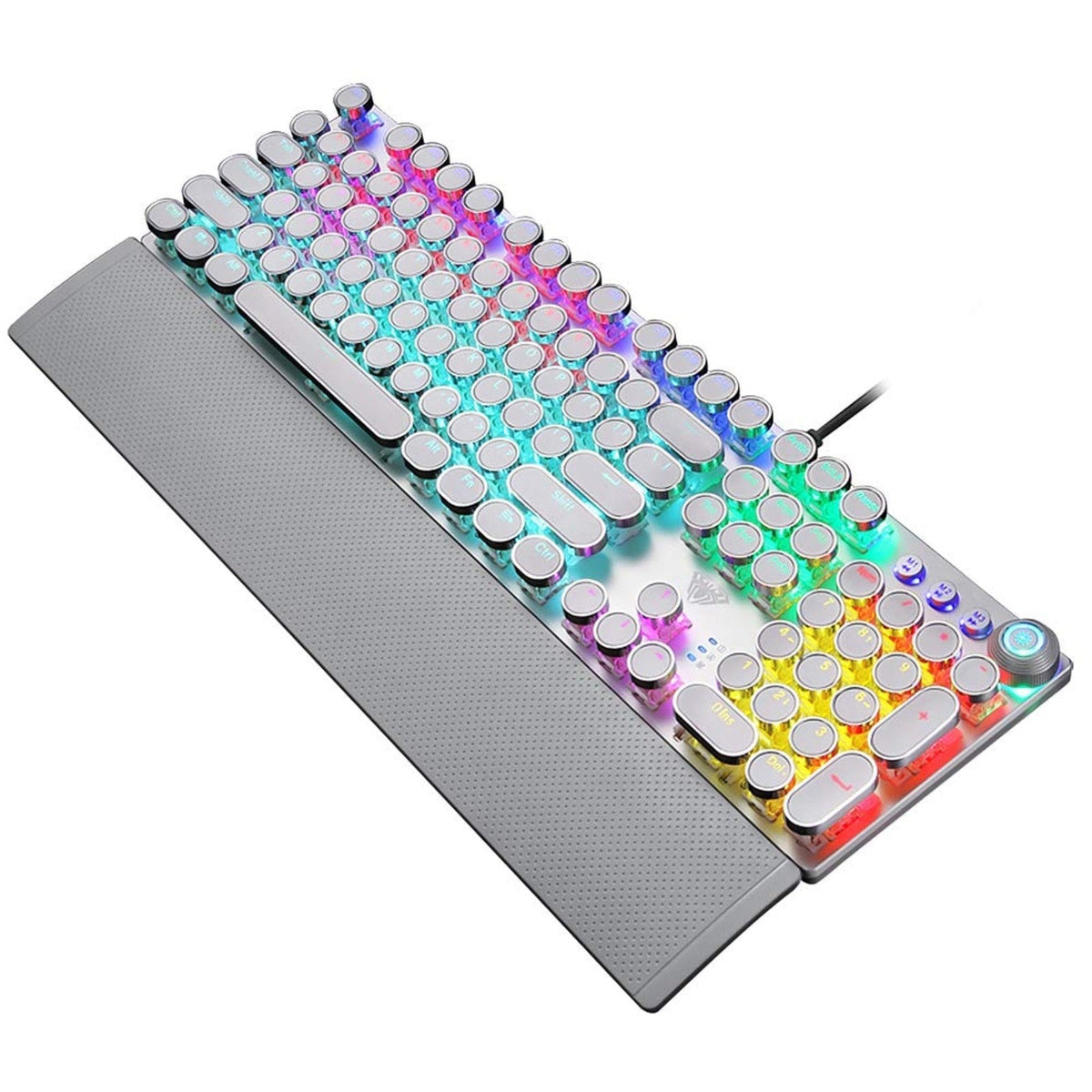 Punk Green Axis Notebook Computer Wired Gaming Keyboard - NEXVADO