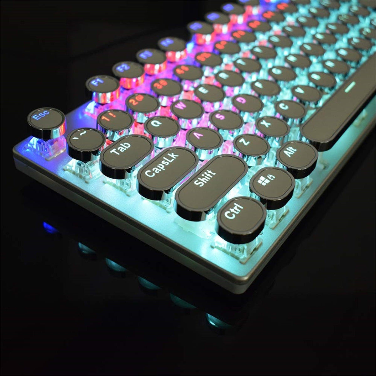 Punk Green Axis Notebook Computer Wired Gaming Keyboard - NEXVADO