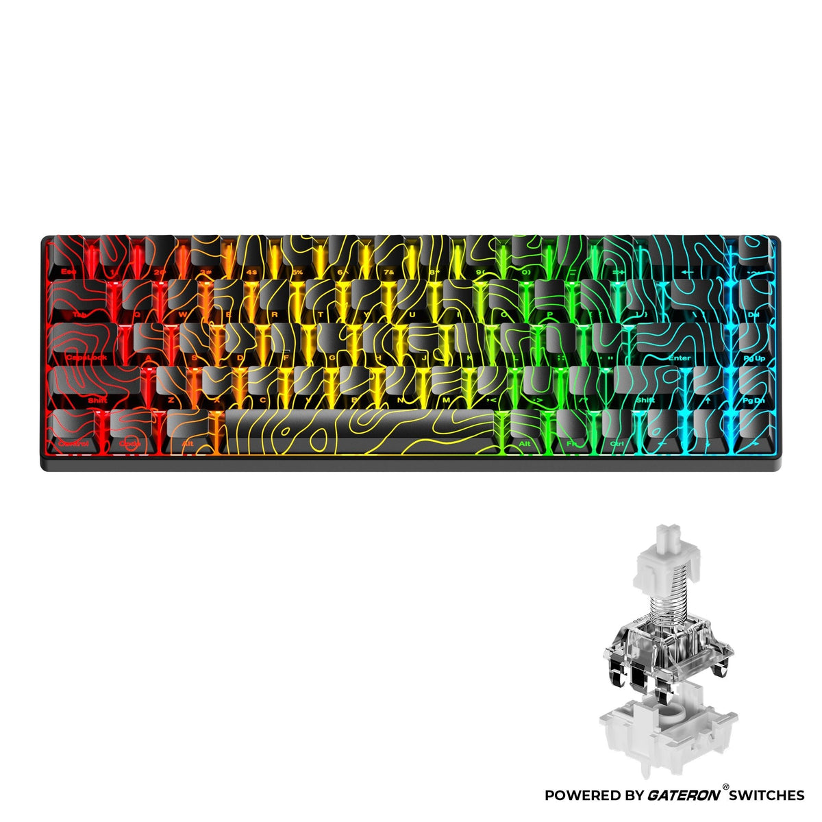 XVX HE68 68% Rapid Trigger Hall Effect Wired Magnetic Gaming Keyboard - NEXVADO