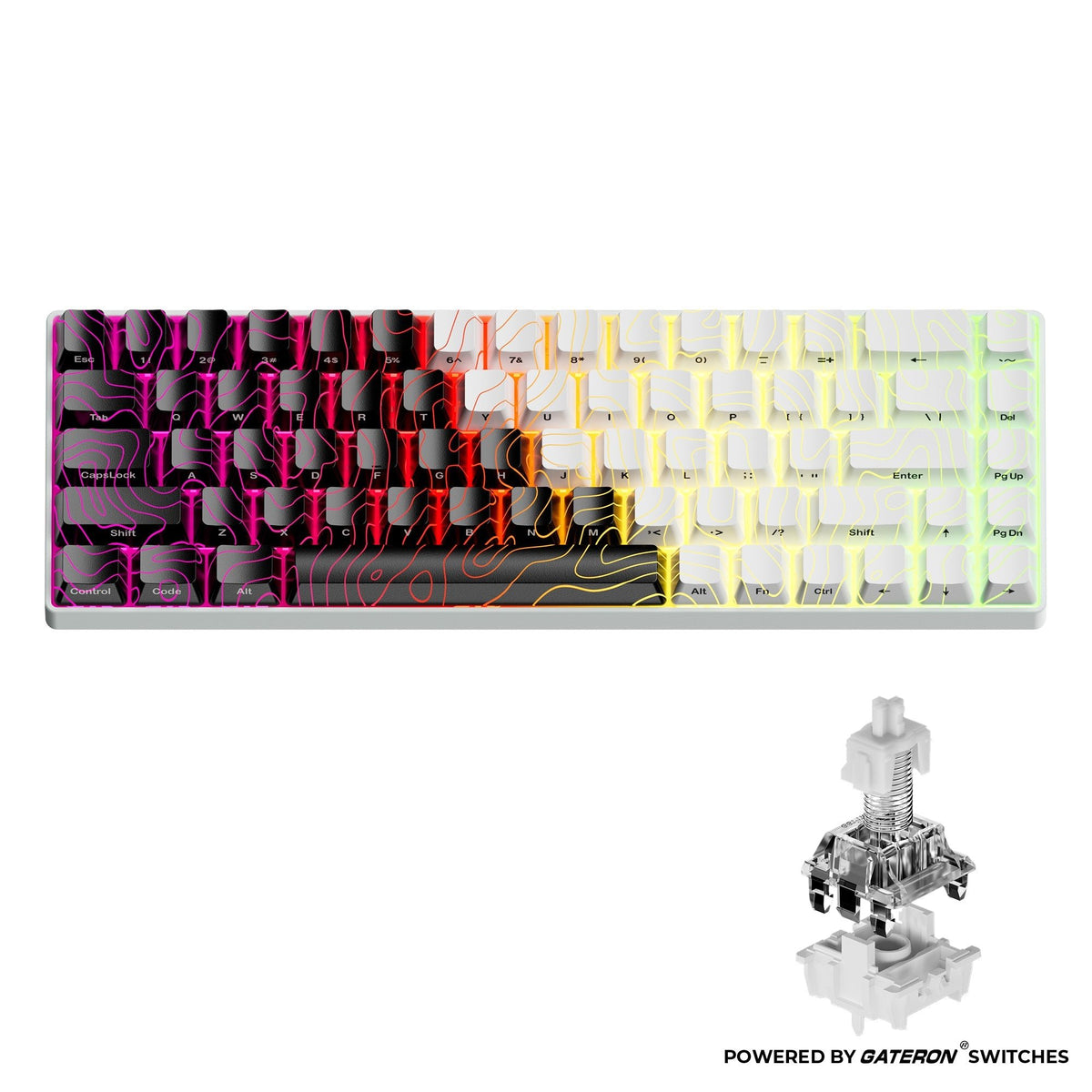 XVX HE68 68% Rapid Trigger Hall Effect Wired Magnetic Gaming Keyboard - NEXVADO