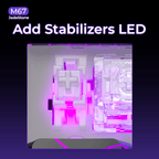 XVX M67 JadeStone Interstellar Black Tri-Mode RGB Mechanical Keyboard - NEXVADO