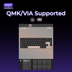 XVX M67 JadeStone Interstellar Black Tri-Mode RGB Mechanical Keyboard - NEXVADO