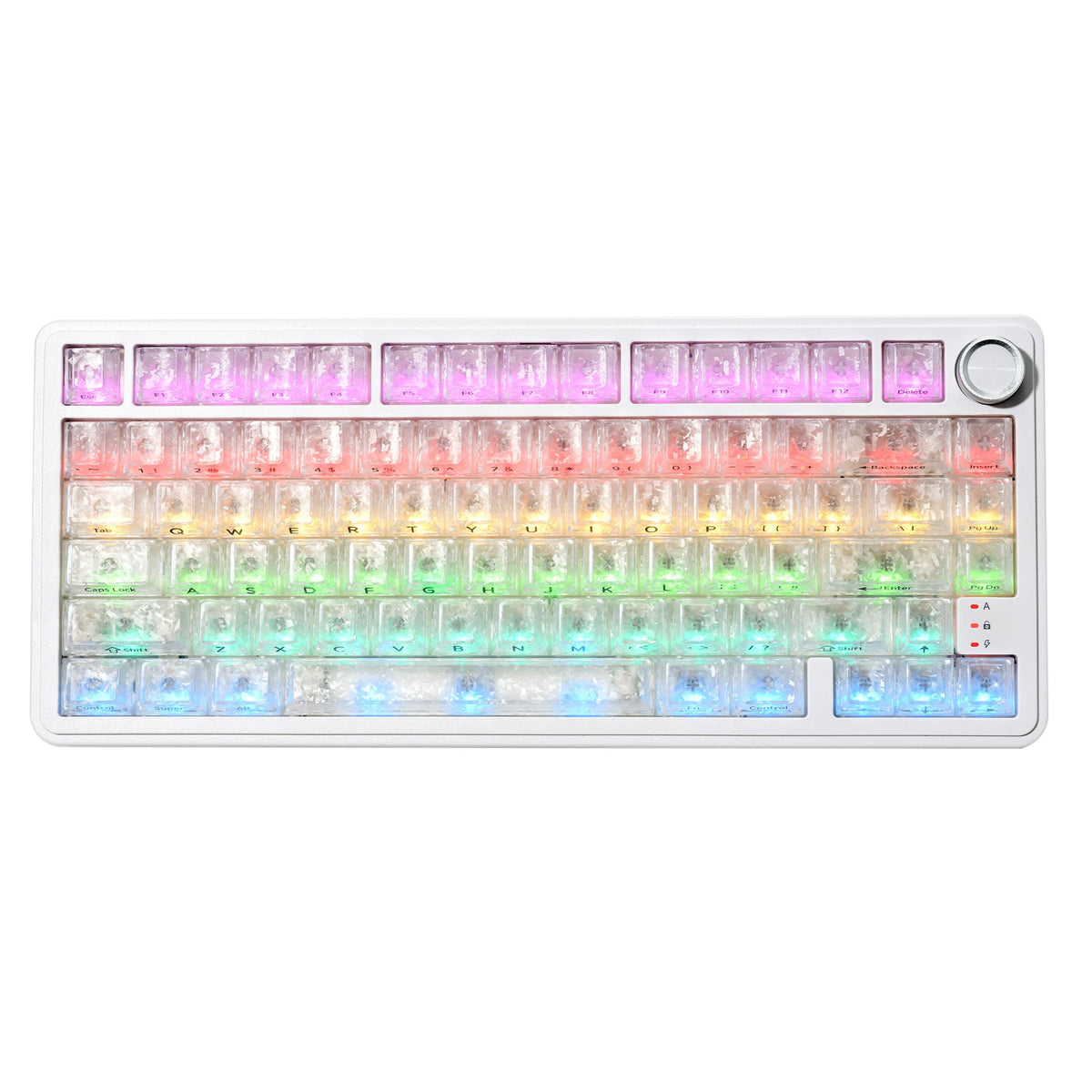 XVX M75 Lumina 75% Tri-Mode RGB Mechanical Keyboard with Knob - NEXVADO